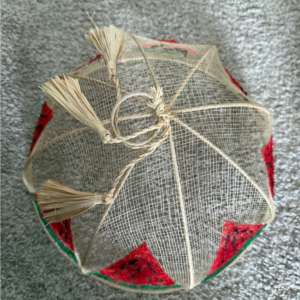 Sinamay Food Tent Cover Handcrafted Diameter-14